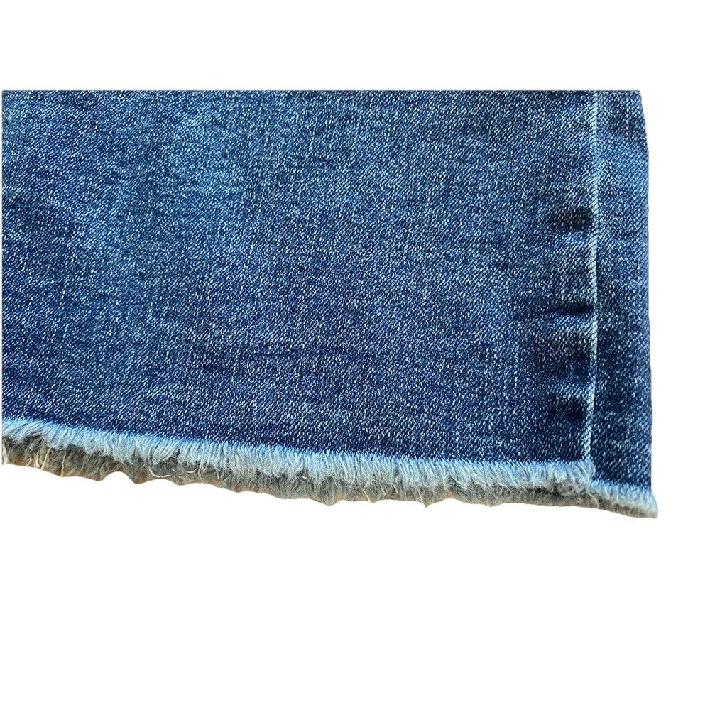 Cato Western Stretch Denim Shirt Dress Frayed Raw Hem Blue Plus Size 16W EUC - Picture 12 of 16